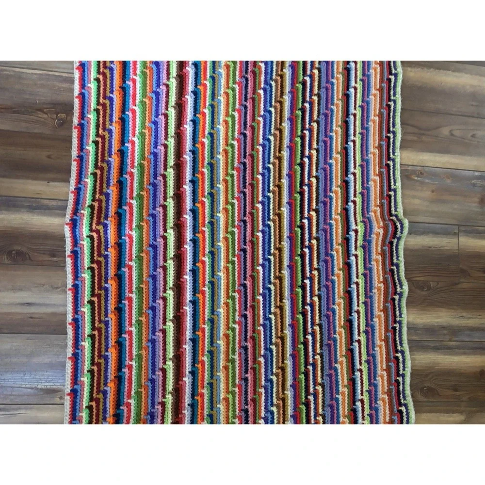 Crochet Oversized Throw Blanket Afghan Homemade‎ 64
